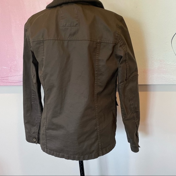 J. Crew Washed & Aged Utility Jacket brown Small. - Picture 6 of 8